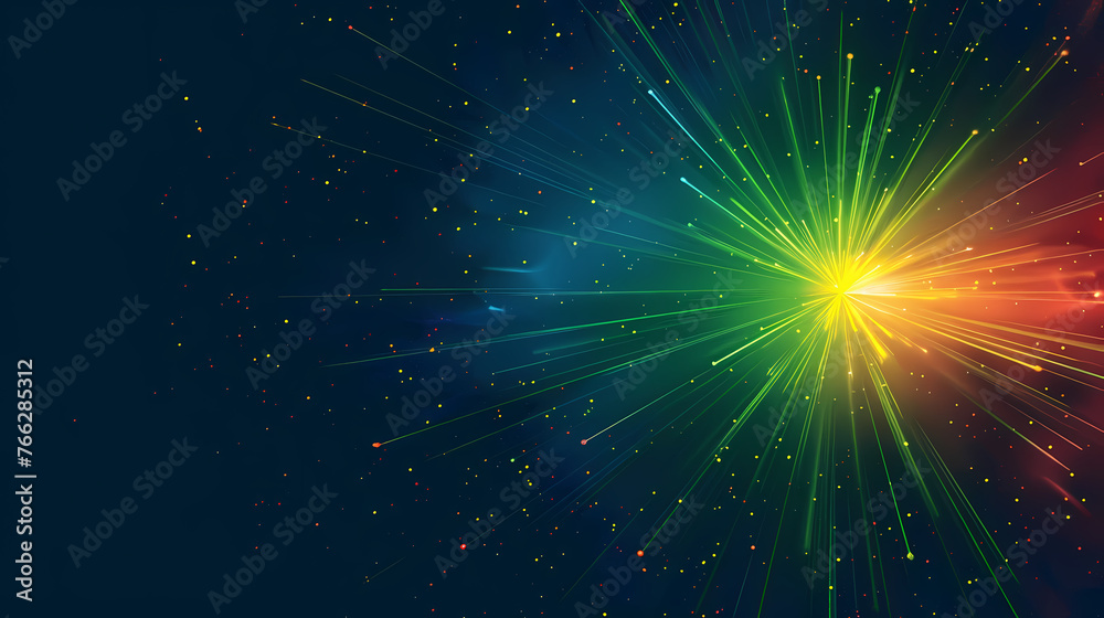 Naklejka premium minimalist neon starburst