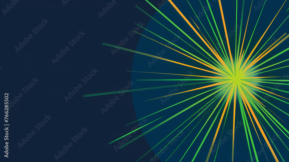 Fototapeta premium minimalist neon starburst