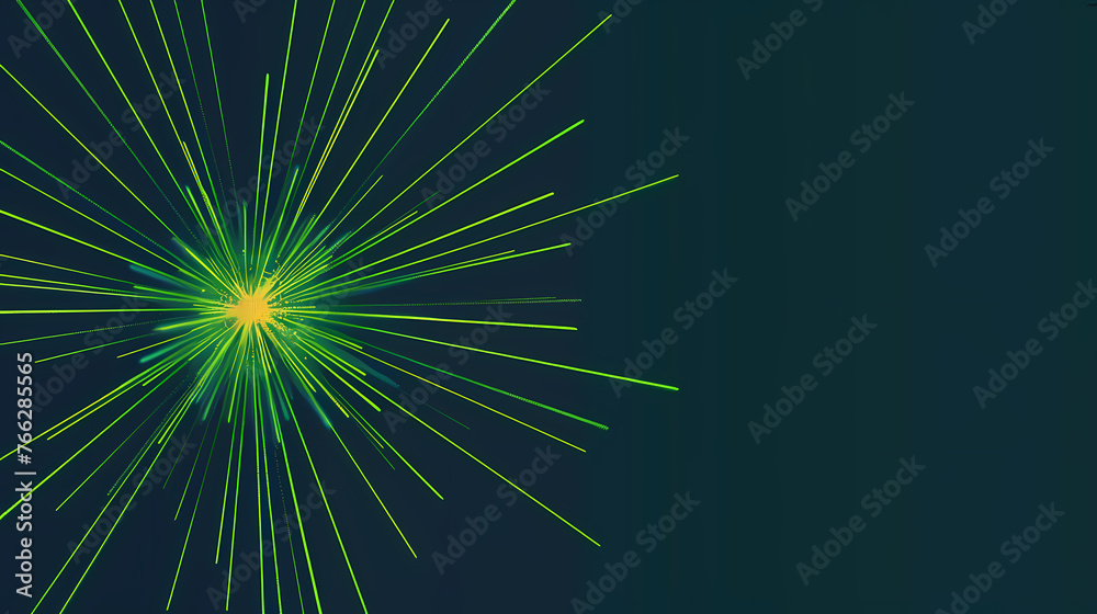 Obraz premium minimalist neon starburst