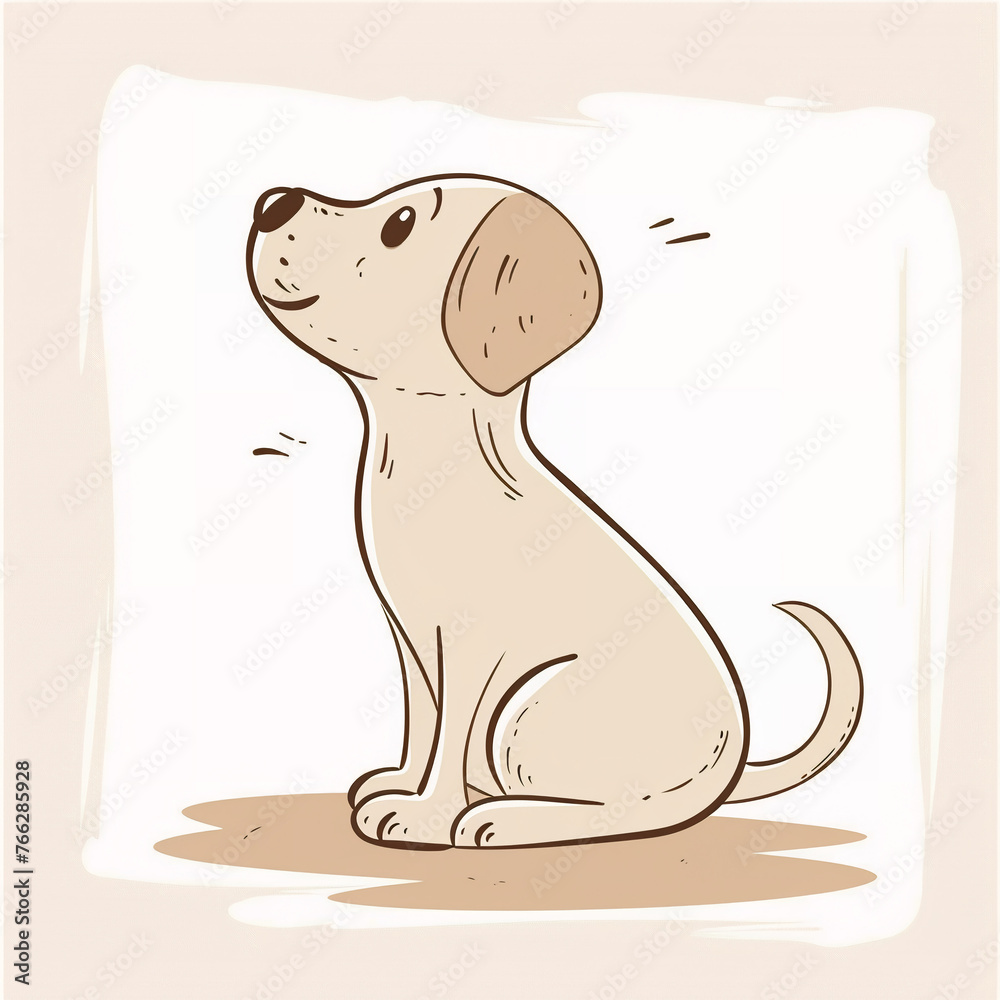 illustration of a dog, cute puppy isolated on white background, isolated flat vector modern animal illustration, full of love and cuteness illustration of a dog, cute puppy isolated on white background, isolated flat vector modern animal illustration, full of love and cuteness