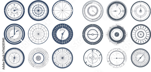 Round measuring circles photo