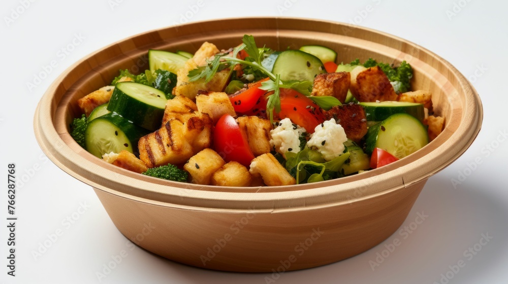 Healthy Gourmet Meals in Eco-Friendly Packaging. Generative ai Healthy Gourmet Meals in Eco-Friendly Packaging. Generative ai