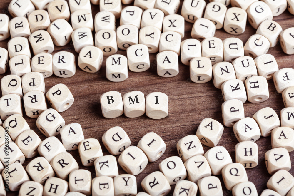 BMI, body mass index, letter dices word