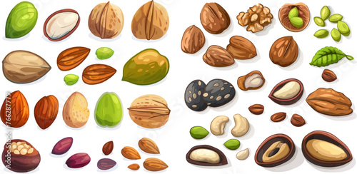 Cartoon seeds and nuts © Mark