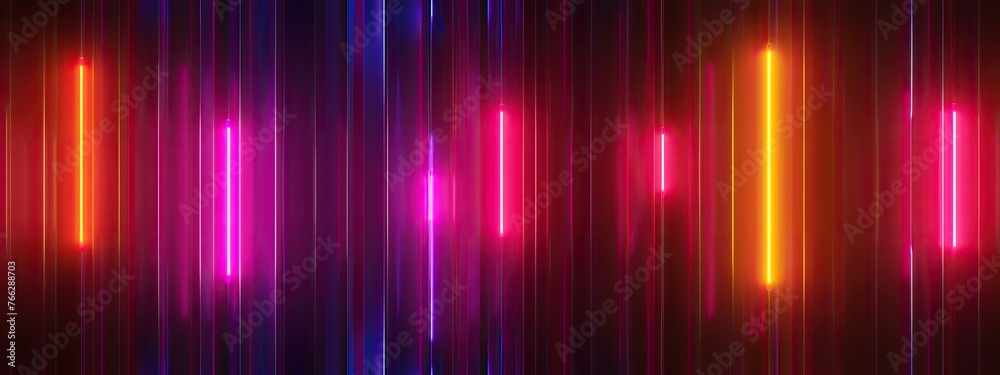 Abstract neon lights on a dark background