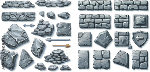 Interface buttons for application