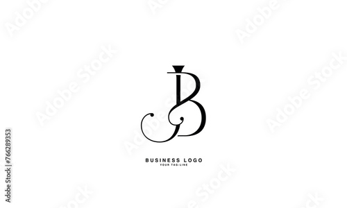 JB, BJ, J, B, Abstract Letters Logo monogram