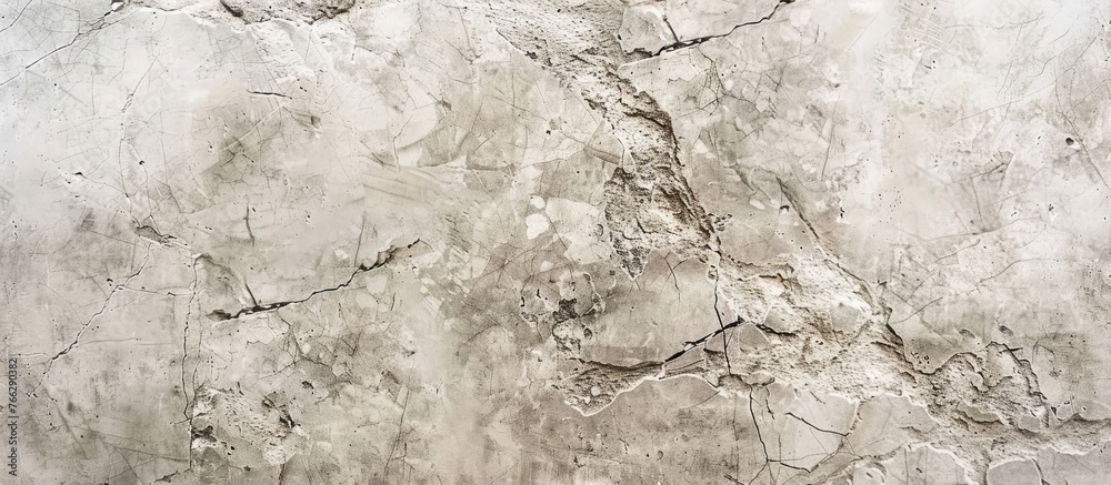 Fototapeta premium A detailed shot showcasing the intricate marble texture, resembling a blend of bedrock and rock formations. The monochrome photography accentuates the natural material, creating a beautiful contrast