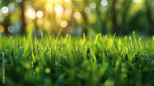 Sunlight Filtering Through Tree Leaves