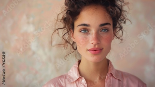 Person Wearing Pink Shirt Close Up