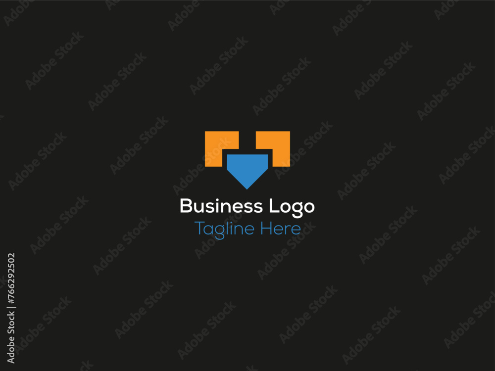 Obraz premium minimal business creative logo design