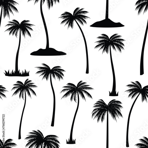 Palm Pattern, Palm vector Design, Palm Background pattern, Palm Cute Vector Pattern, Cute Vector Pattern, Palm icon Silhouette, Palm Pattern illustration © Creative art