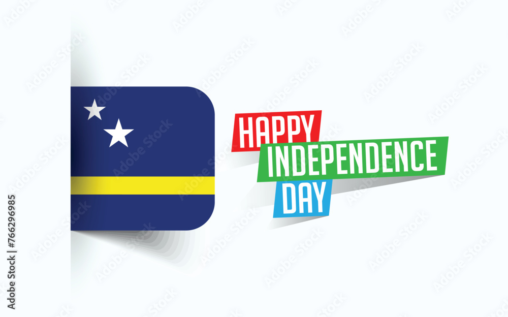 Happy Independence Day of Curacao Vector illustration, national day poster, greeting template design, EPS Source File Happy Independence Day of Curacao Vector illustration, national day poster, greeting template design, EPS Source File