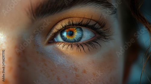 A woman's eye.