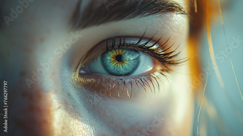 A woman's eye.