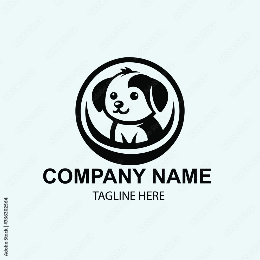 vector pet logo design 