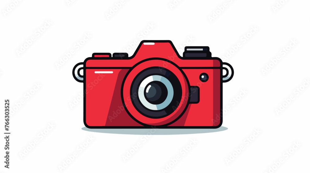 Photo camera icon Vector. Flat vector isolated on whi