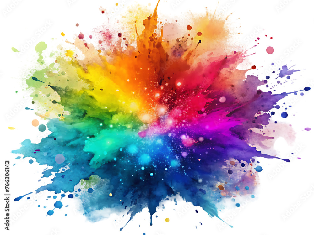 Fototapeta premium Holi color powder