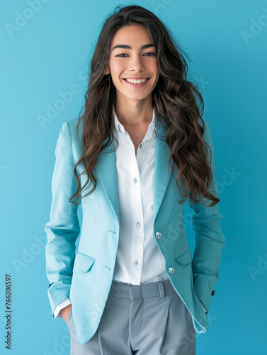 Professional Profile Picture of a Transgender Non-Binary Person Wearing Modern Office Clothes. Mixed Ethnicity. Young Leader. Equality, Diversity. Service Design, Concept Development, Webpage Mockup 