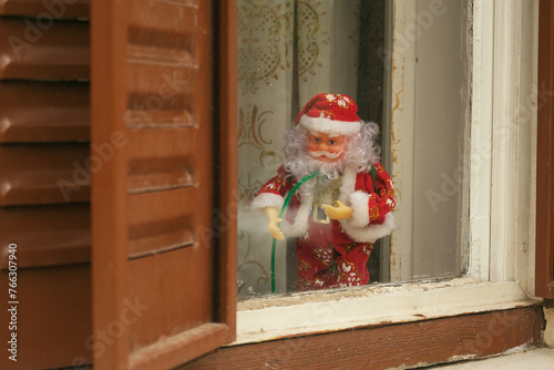 Window Watch  Santa Figurine