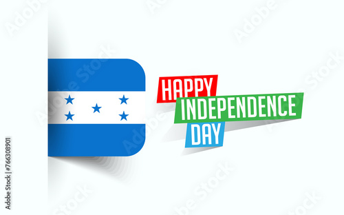 Happy Independence Day of Honduras Vector illustration, national day poster, greeting template design, EPS Source File photo