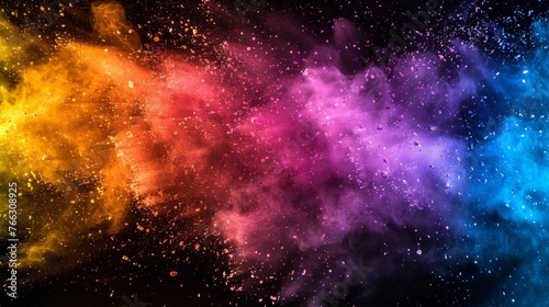 Colorful Cosmic Dust Explosion Abstract © red_orange_stock