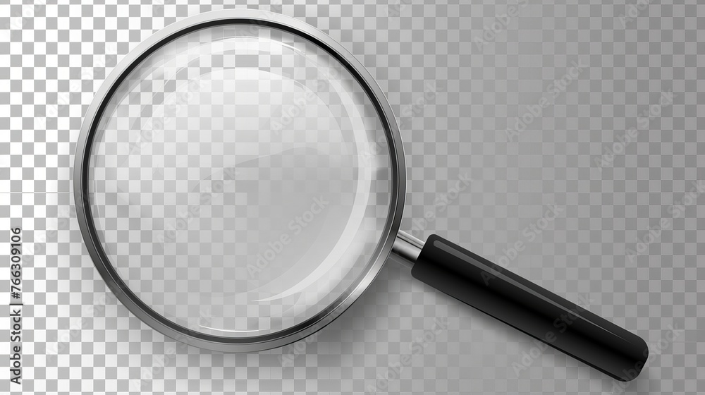 Illustration of a magnifying glass with a gradient mesh on a transparent background, isolated on a gradient mesh, with a gradient mesh, modern illustration Illustration of a magnifying glass with a gradient mesh on a transparent background, isolated on a gradient mesh, with a gradient mesh, modern illustration