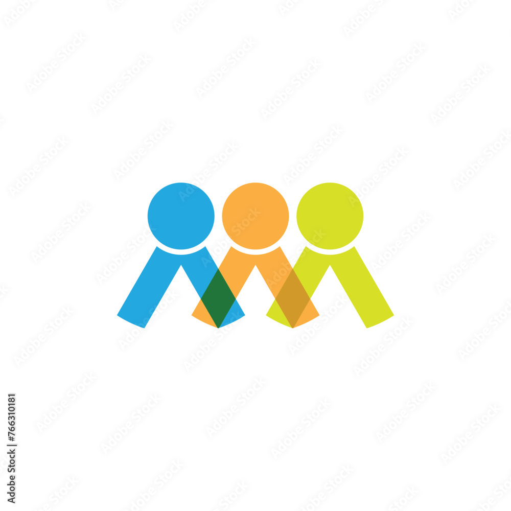 Community, network and social logo people design Community, network and social logo people design