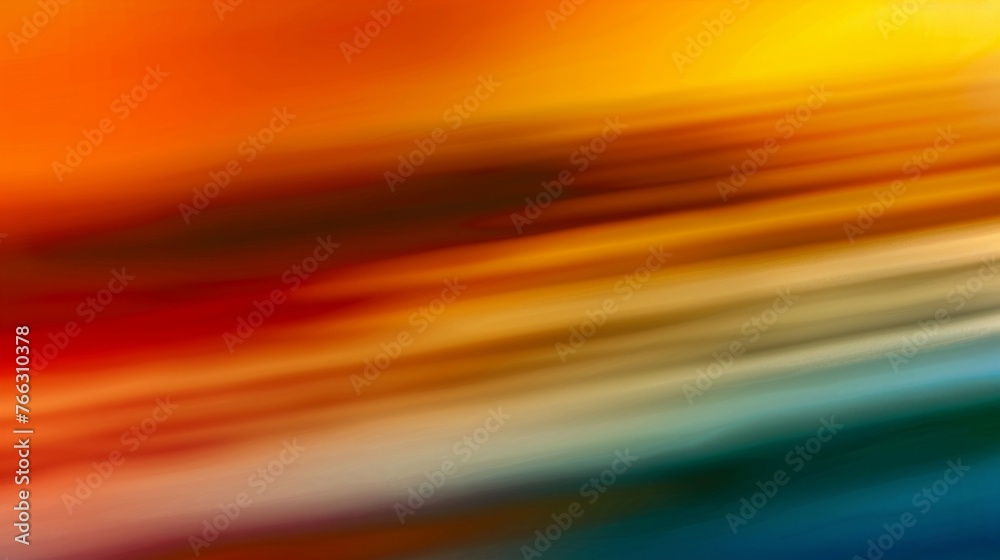 Vibrant Abstract Blur of Warm and Cool Tones