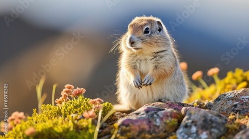 Collared lemming UHD wallpaper photo