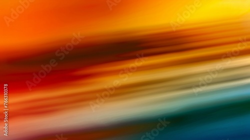 Vibrant Abstract Blur of Warm and Cool Tones