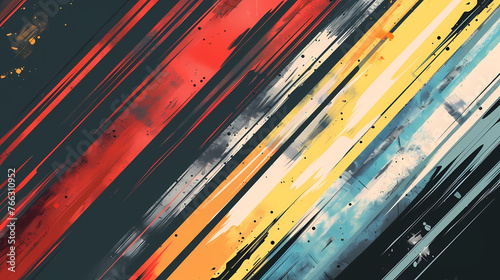Diagonal Stripes in Motion