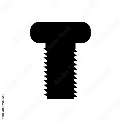 Self-tapping screw icon vector. Screw illustration sign. Bolt symbol or logo.
