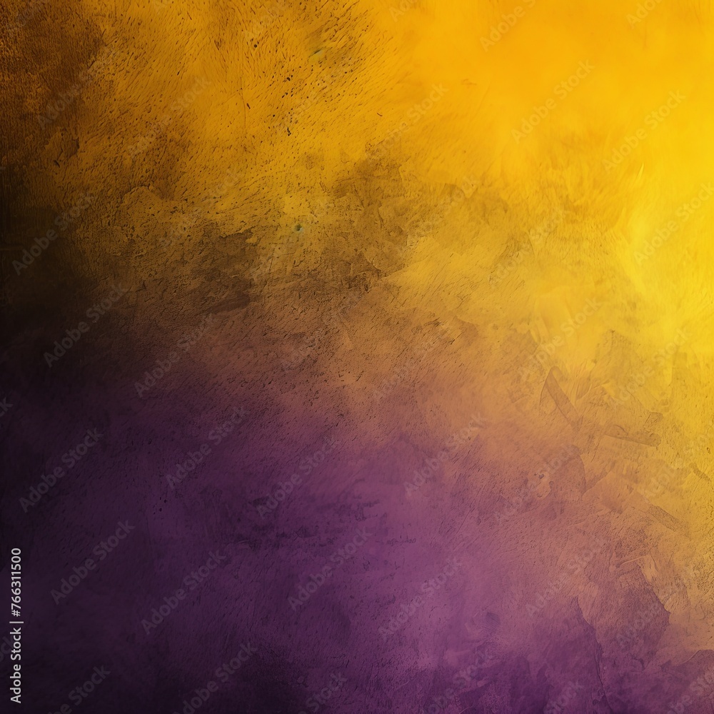 Dark black purple yellow, a rough abstract retro vibe background template or spray texture color gradient