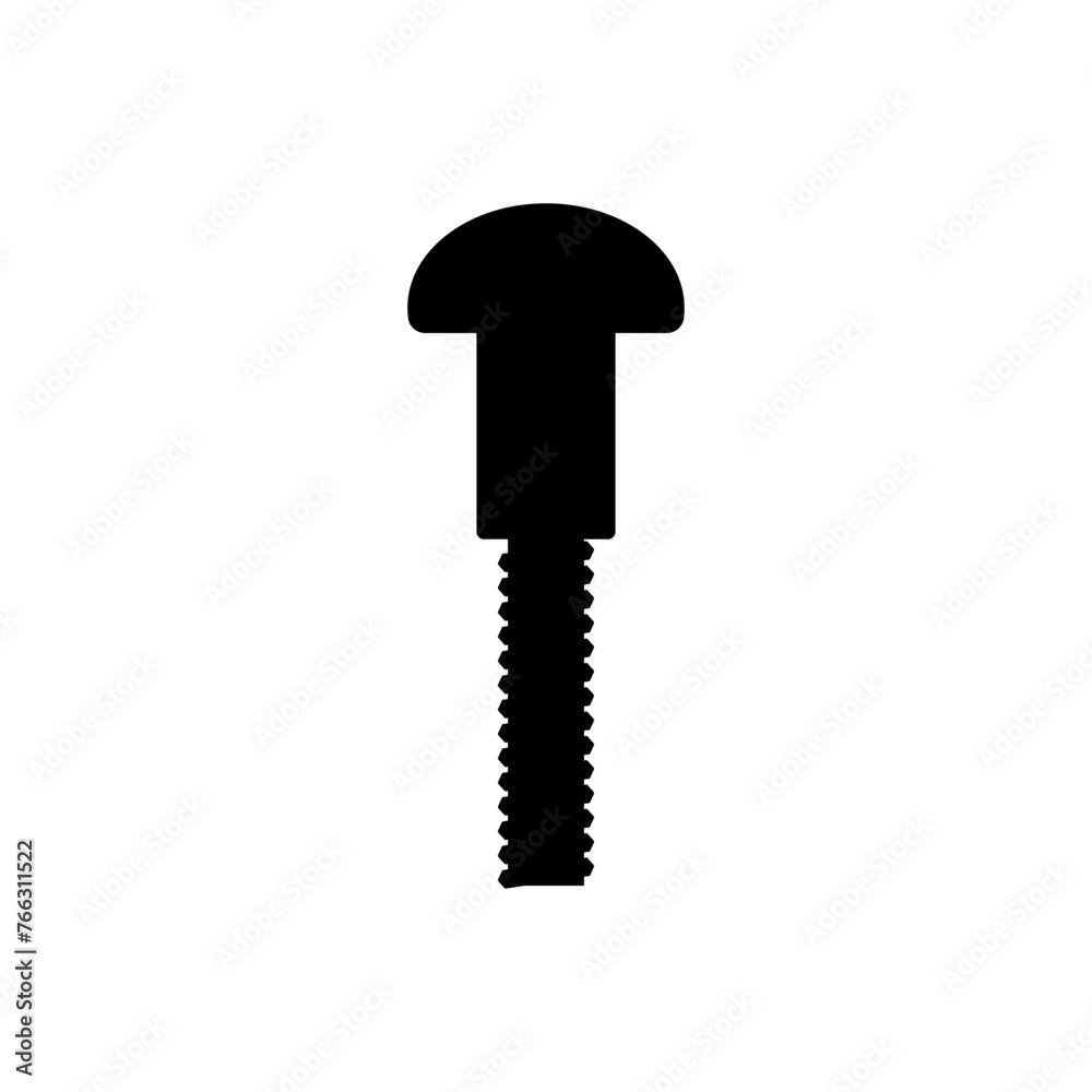 Self-tapping screw icon vector. Screw illustration sign. Bolt symbol or logo. Self-tapping screw icon vector. Screw illustration sign. Bolt symbol or logo.