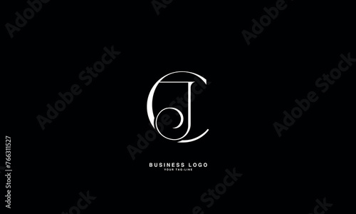 JC, CJ, J, C, Abstract Letters Logo Monogram