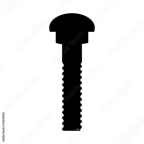 Self-tapping screw icon vector. Screw illustration sign. Bolt symbol or logo.