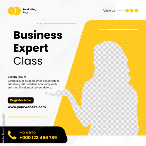 Yellow Themed Business Social Media Post (ID: 766311597)