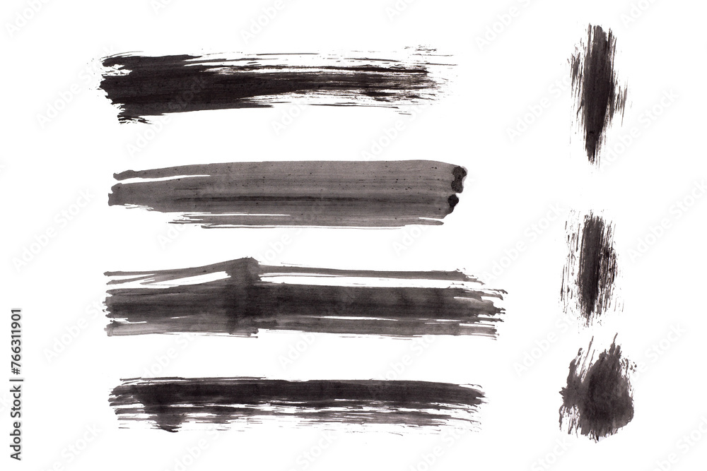 Straight line abstract watercolor brush on a white background Straight line abstract watercolor brush on a white background