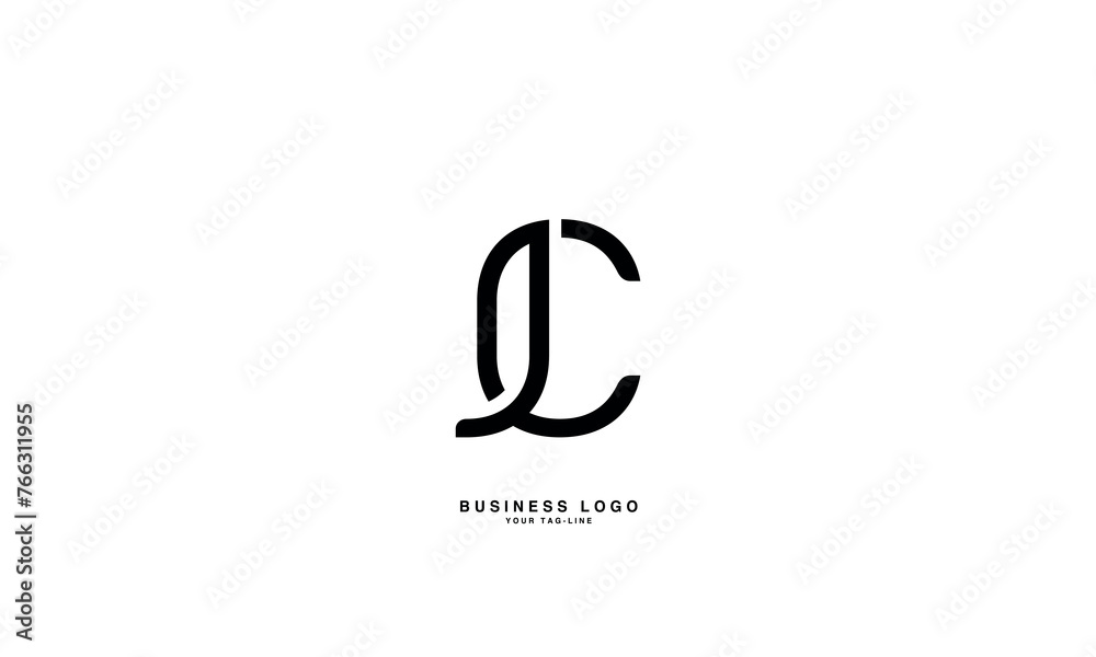 JC, CJ, J, C, Abstract Letters Logo Monogram JC, CJ, J, C, Abstract Letters Logo Monogram