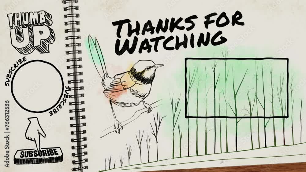 Youtube End screen Outro Card. Thanks for watching the subscribe to my channel