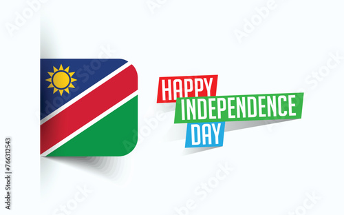 Happy Independence Day of Namibia Vector illustration, national day poster, greeting template design, EPS Source File

