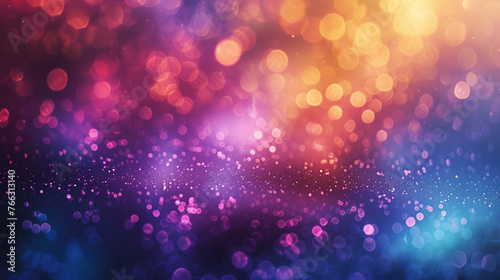 Abstract colorful bokeh background with copy space. Technology background.