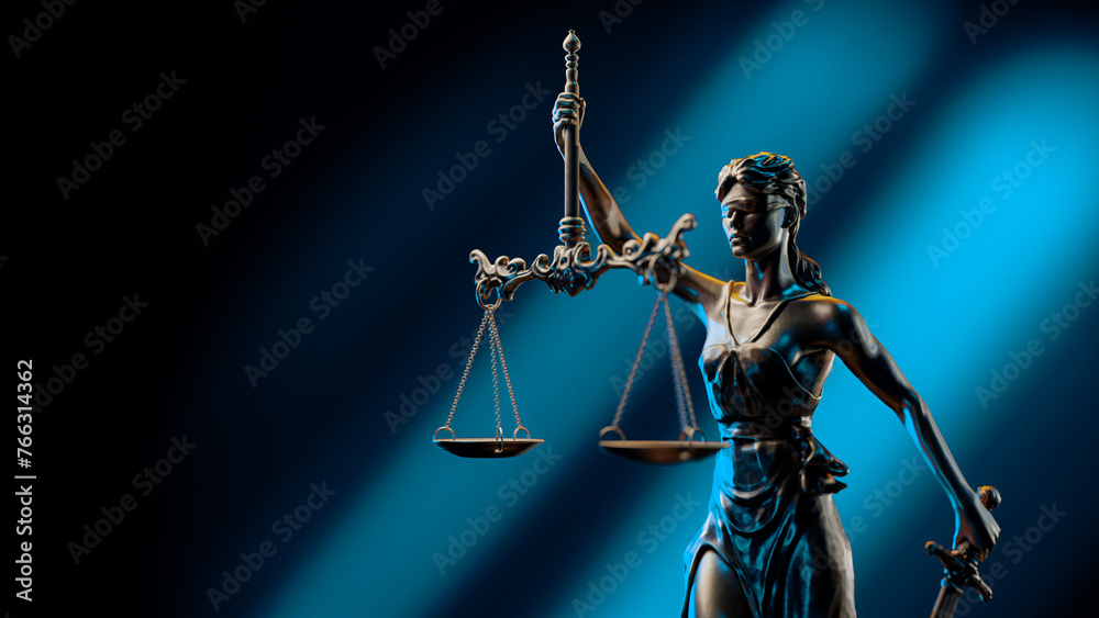 Fototapeta premium Legal Concept: Themis is Goddess of Justice and law