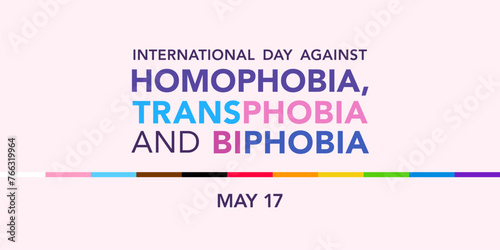 International Day Against Homophobia, Biphobia and Transphobia banner