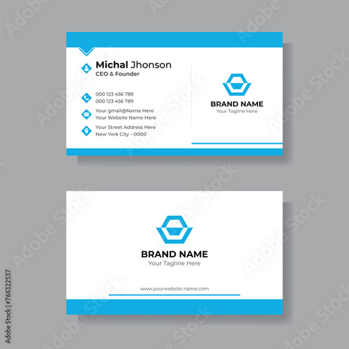 Modern Business Card - Creative and Clean Business Card Template. creative business card design.