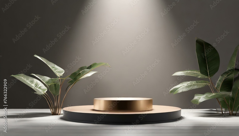 Podium for presentations of cosmetic products Podium for presentations of cosmetic products