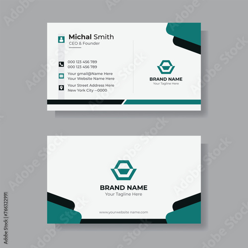 Modern Business Card - Creative and Clean Business Card Template. creative business card design.