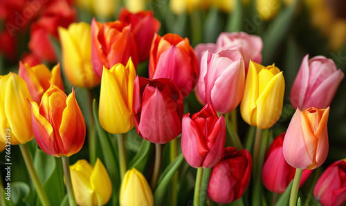 tulips in the garden-generative ai