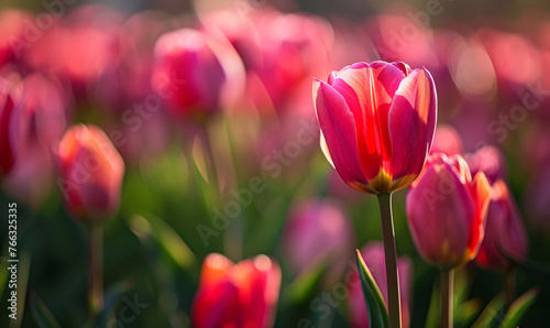 tulips in the garden-generative ai